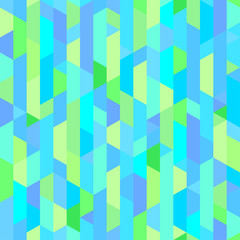 Fototapeta premium Kafelkowe tło z trapezami i wielokątami. Wzór geometryczny. Streszczenie tapeta. Bezszwowa tekstura. Drukuj na banery, plakaty, ulotki i tekstylia. Kartki z życzeniami. Doodle do projektowania