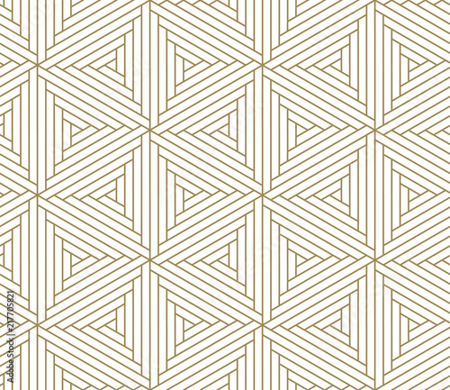 Modern Simple Geometric Vector Seamless Pattern With Gold Line Texture On White Background Light Abstract Wallpaper Bright Tile Backdrop Abstract Wall Mural Abstra Nadiinko