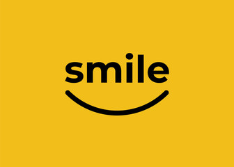 Smile Logo Vector Template. Smile icon vector