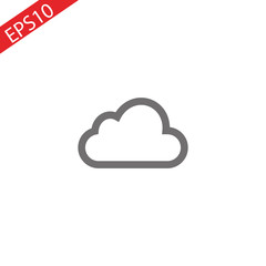 Cloud Icon Isolated on White Background