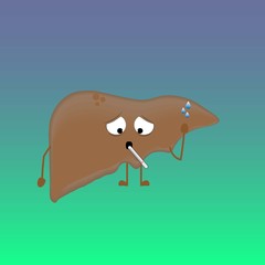 Liver sick.
