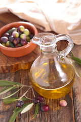 olive oil and olives