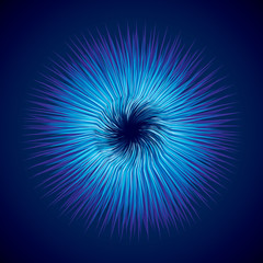 Abstract background. Explosion. Vector drawing
