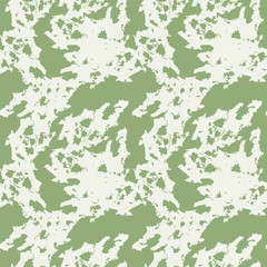 UFO military camouflage seamless pattern in green and beige colors