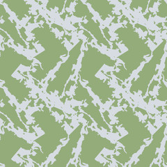 UFO military camouflage seamless pattern in green and grey colors