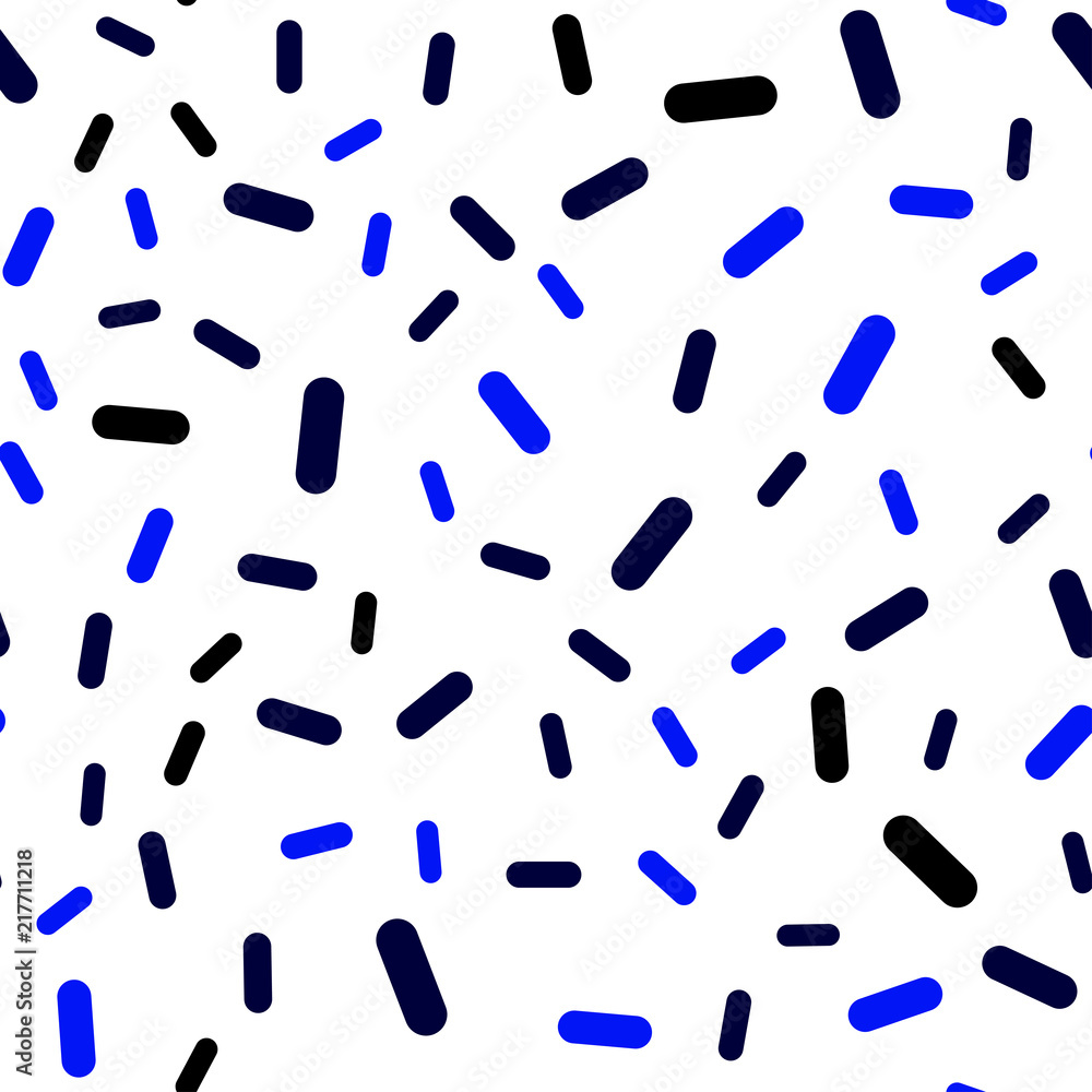 Poster dark blue vector seamless template with repeated sticks.