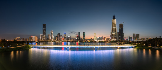 Fototapeta na wymiar Shenzhen Houhai Financial District Skyline