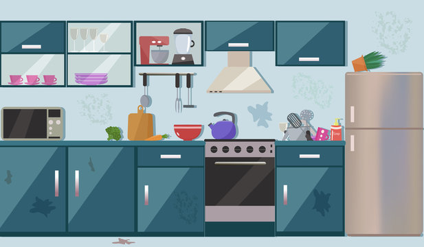 Cartoon Dirty Kitchen Images – Browse 2,168 Stock Photos, Vectors, and  Video | Adobe Stock