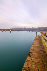 Naklejka premium Jetty in harbour