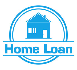 Home Loan Blue Circular Badge Style 