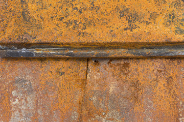 Rusted metal plate background