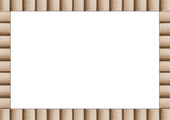 Blank Landscape Frame with Architectural Padding Borders