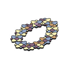 Obraz premium Garland of flowers 