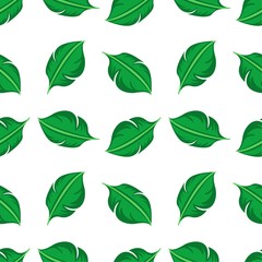 Seamless leaf pattern background