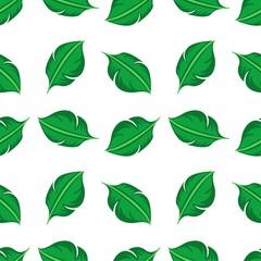 Seamless leaf pattern background