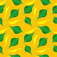 Seamless leaf pattern background