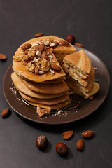 pancake and nuts