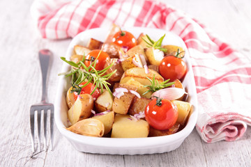 baked vegetable and rosemary