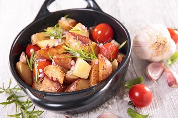 baked vegetable and rosemary