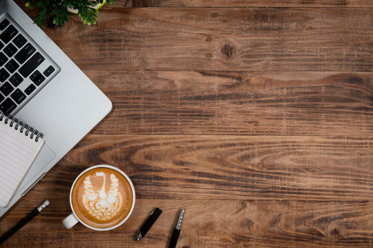 Desk with Tools and Notebook