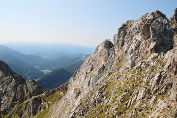 Fototapeta premium The top of Karwendel, Mittenwald, Germany