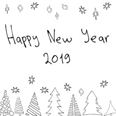 Happy new year merry cristmas 2019