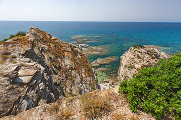Fototapeta na wymiar Panoramic view of the beach of 