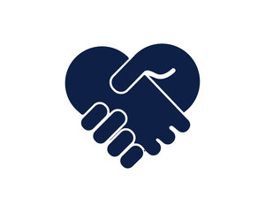 shake hand glyph icon , designed for web and app