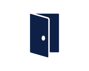 exit door glyph icon , designed for web and app