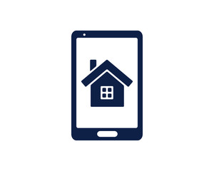 Fototapeta na wymiar mobile home glyph icon , designed for web and app