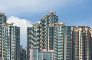 modern residential building in Hong Kong