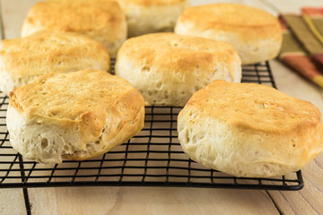 Fresh baked buttermilk biscuits.