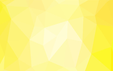Fototapeta na wymiar Light Yellow vector polygon abstract backdrop.