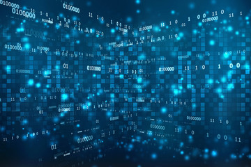 Binary Background, Digital Abstract technology background,  futuristic background, cyberspace Concept