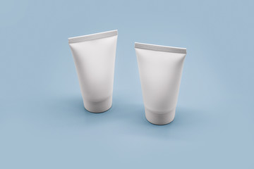 liquid cream lotion cosmetic container packaging mockup template