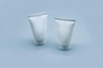 liquid cream lotion cosmetic container packaging mockup template