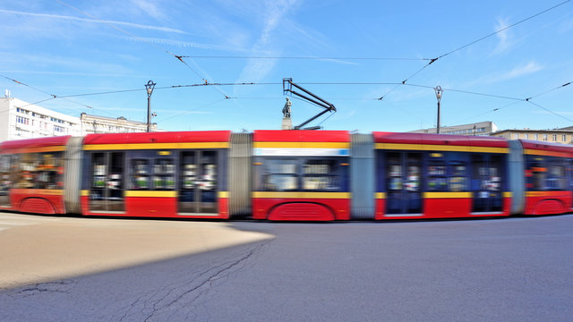 Fototapeta Łódź, Poland - view of Freedom Square