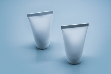 liquid cream lotion cosmetic container packaging mockup template