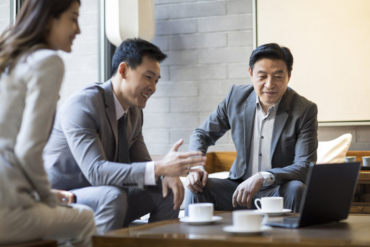 Business people having a meeting
