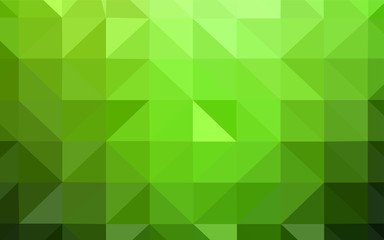 Light Green vector gradient triangles template.