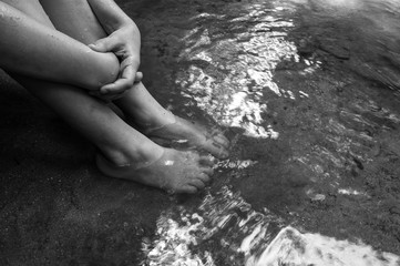 Innocent Feet in a Creek 