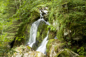 Saint Nicolas Waterfall in Vosges France © jefwod