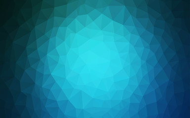Fototapeta premium Light BLUE vector abstract polygonal template.