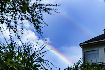 過剰虹のダブルレインボー
