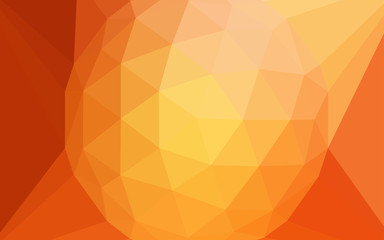 Light Red, Yellow vector low poly texture with a diamond.