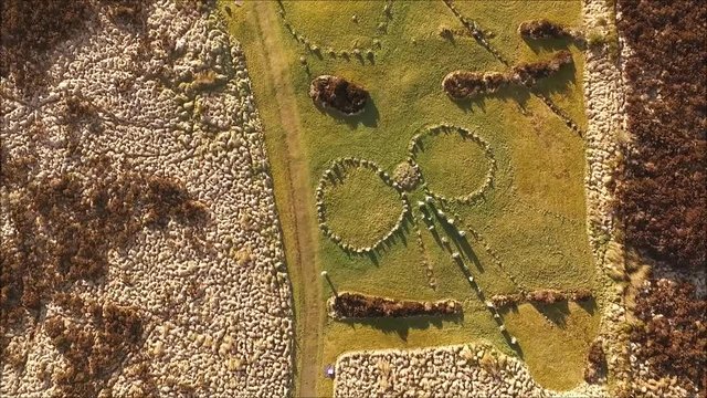 Aerial - Pass Over Beaghmore Stone Circles