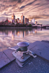 View of the City of Melbourne at Sunset