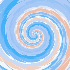 Abstract spiral background in pink, blue and white