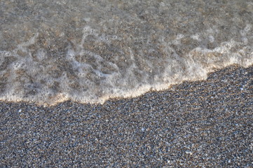  sea ​​surf at sunset. background, texture