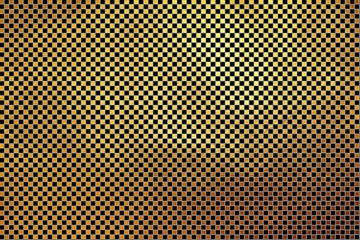 Obraz premium Creative modern digital luxurious shinning checkered square / cube grid golden texture pattern abstract background. Design element